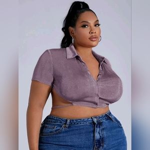 Plus Crop Top